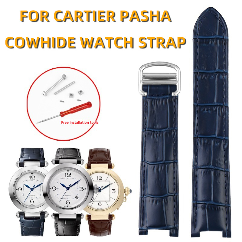 Luxury Watch Cartier - Genuine Cowhide Watch Strap Special Notch