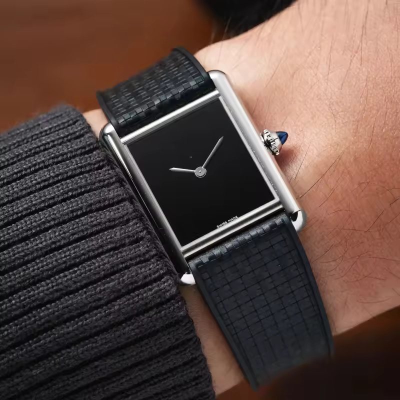 Luxury Watch Cartier - CTS FKM Rubber Watch Strap 16mm