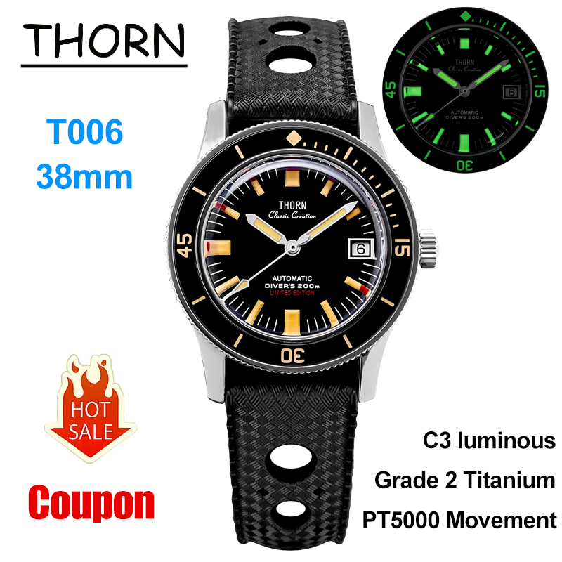 Thorn T006 Mechanical Watch 50 - Luxury Watch Grade recension och pris
