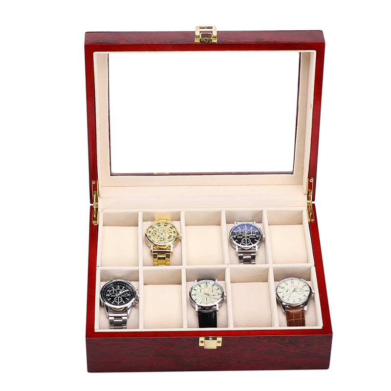 10 Grids Luxury Wooden Watch B - Luxury Watch Grade recension och pris