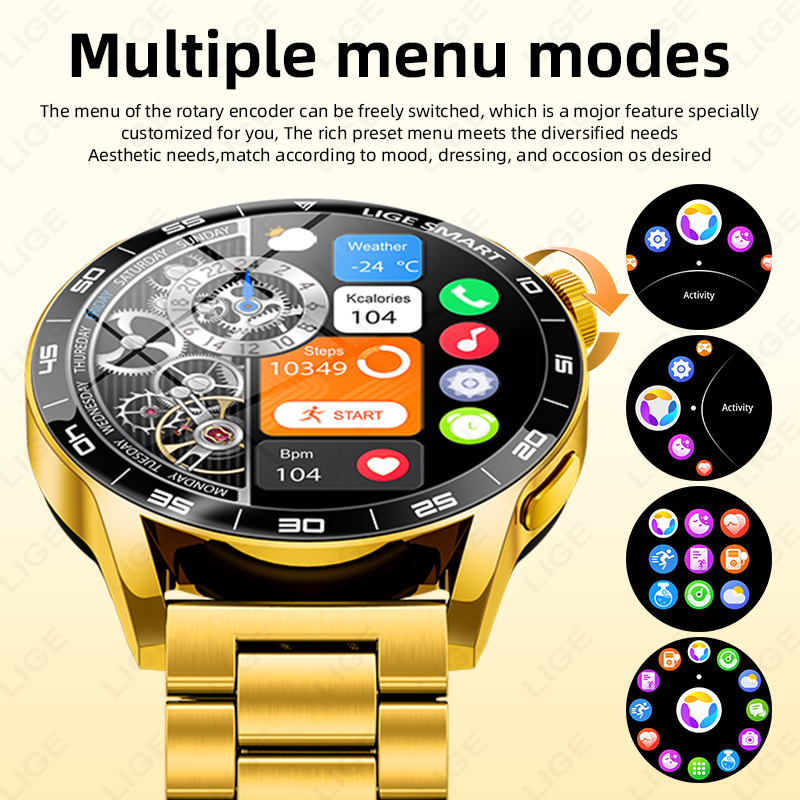 LIGE Luxury Smart Watch For Ma - Luxury Watch In The World recension och pris