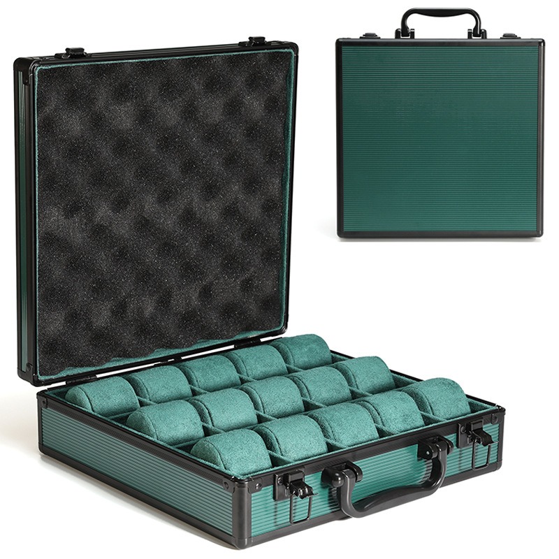 Aluminum Green Watch Box Mens  - Luxury Watch Jaeger Lecoultre recension och pris