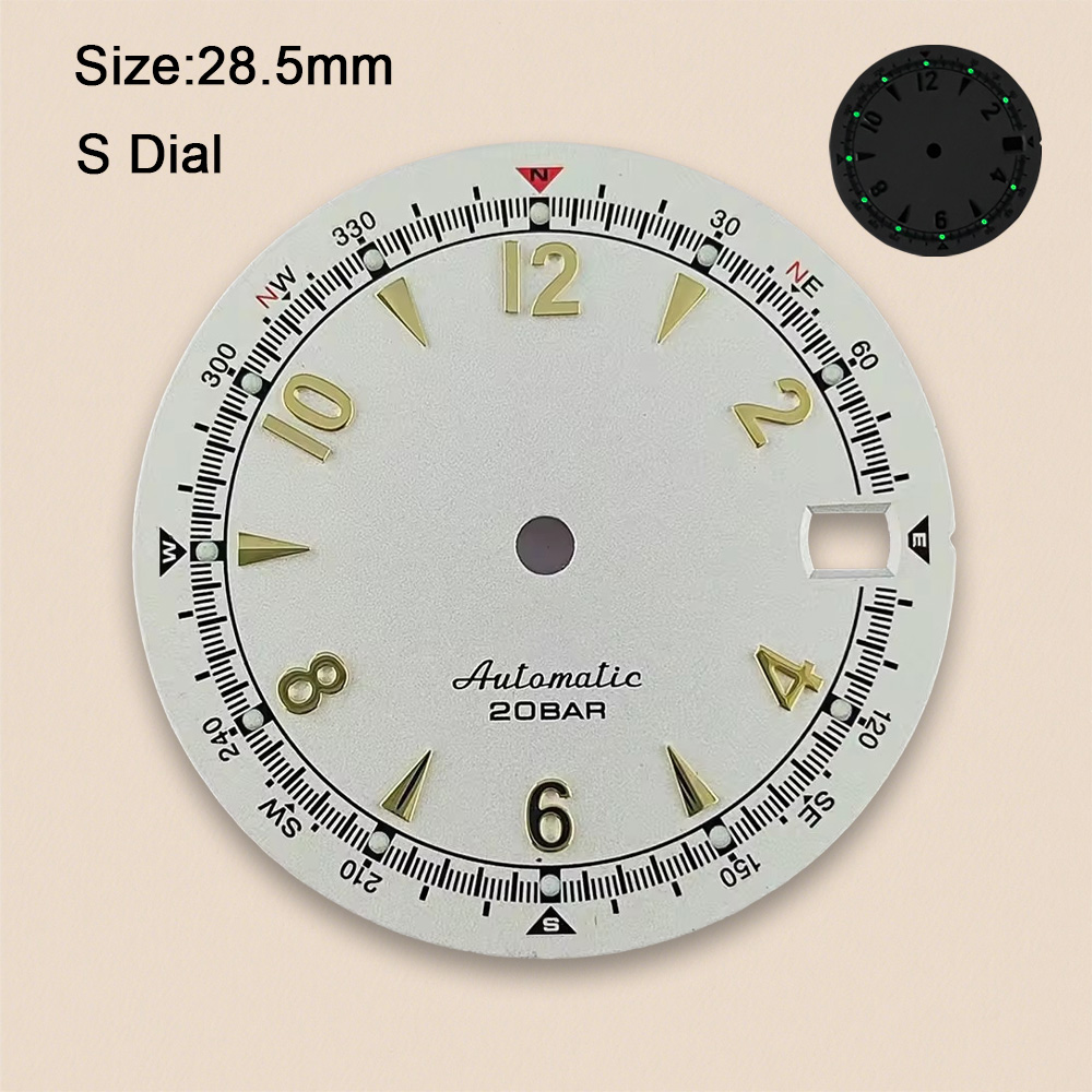 Nh35 Dial S Logo 28.5mm Retro  - Luxury Watch Face recension och pris