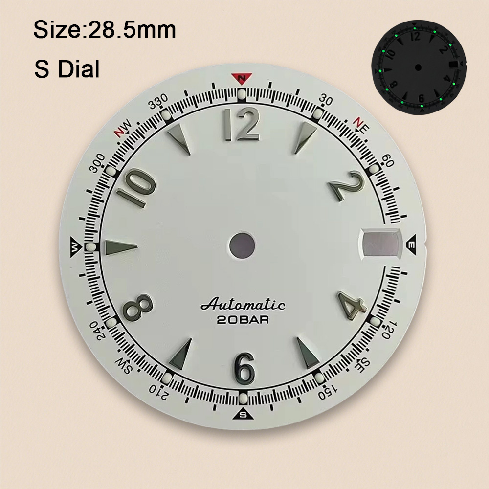 Nh35 Dial S Logo 28.5mm Retro  - Luxury Watch Face recension och pris