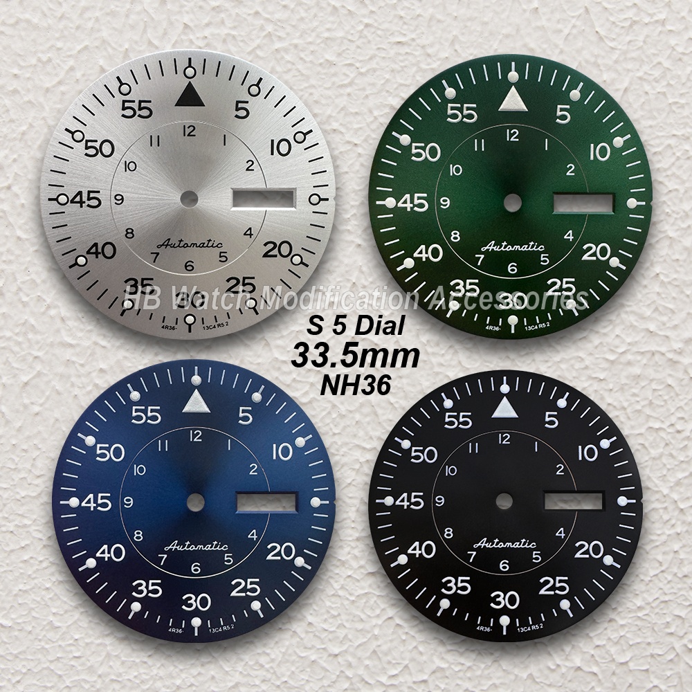 33.5mm S 5 Logo Sunray Dial Fi - Luxury Watch Face recension och pris