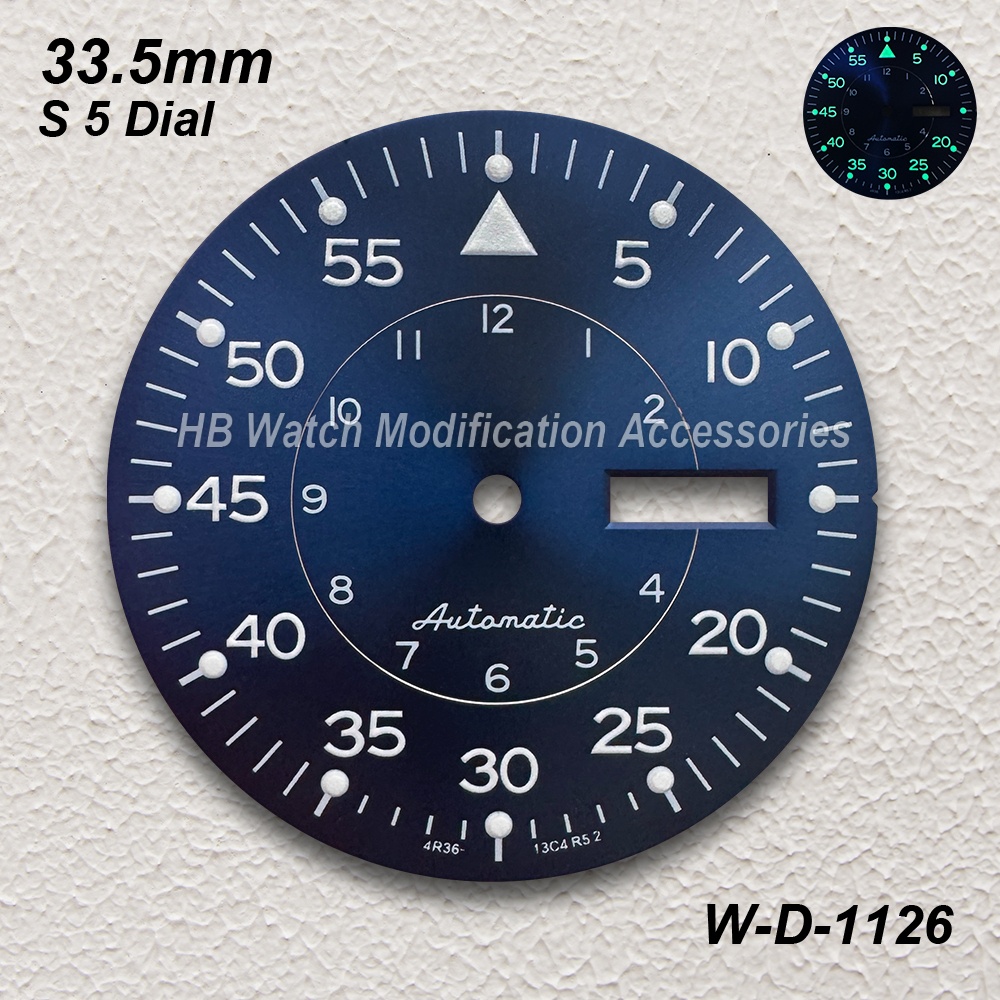 33.5mm S 5 Logo Sunray Dial Fi - Luxury Watch Face recension och pris