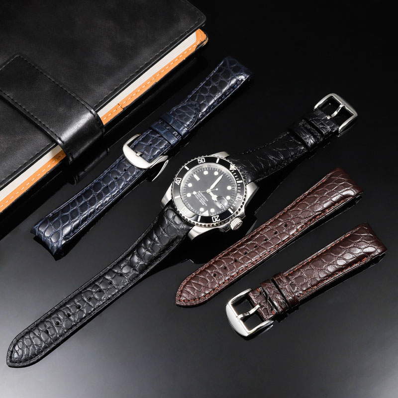 20mm 22mm Curved Crocodile Ski - Luxury Watch Jaeger Lecoultre recension och pris